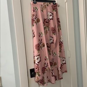 Flowy Floral High Low / Midi Skirt